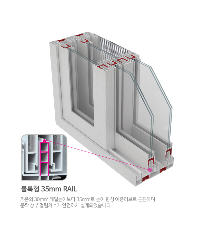 확장 발코니창 BF 250RB